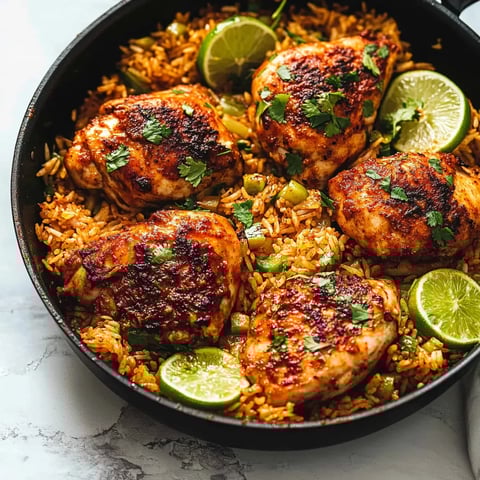 One Pan Chili Lime Chicken & Rice