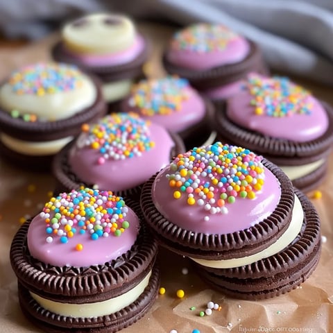 A close up of a cookie with sprinkles.