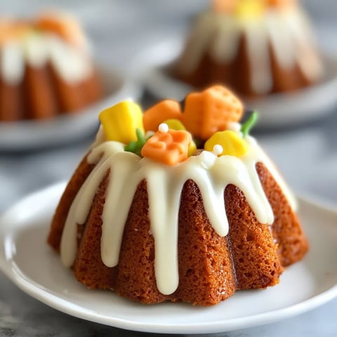 Mini Bundt Carrot Cakes