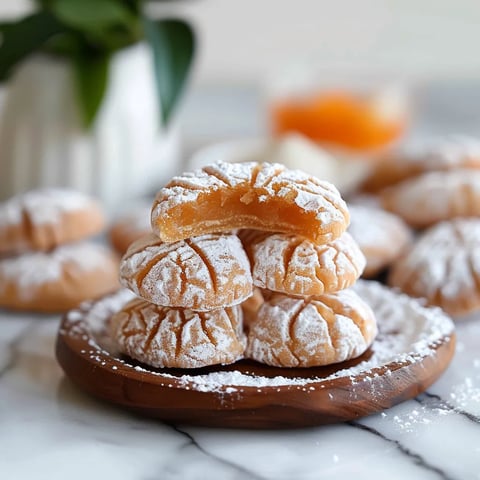 A stack of powdered donuts.