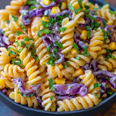 A bowl of pasta with vegetables.