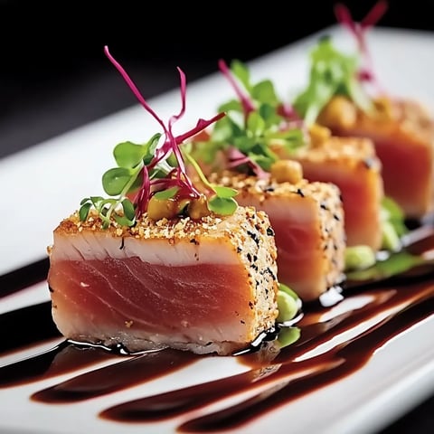 A plate of food with a sauce.