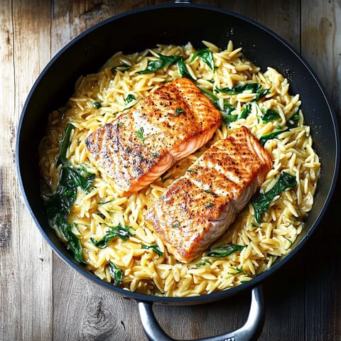 A pan of food with fish and noodles.