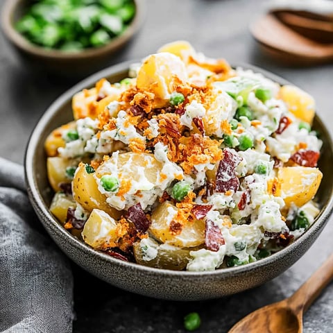 A bowl of food with a spoon in it.