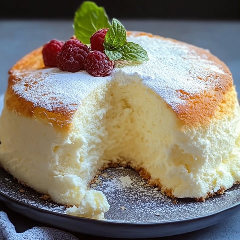 A slice of cake with raspberries on top.