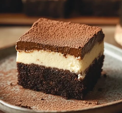 A slice of chocolate cake on a plate.