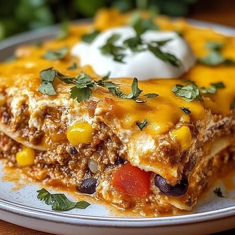 Layered Burrito Casserole