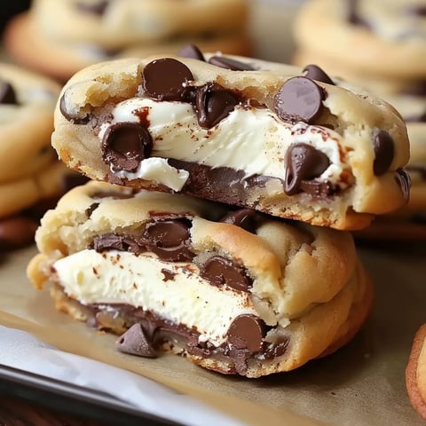 A stack of chocolate chip cookies.