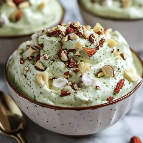 A bowl of pistachio pineapple fluff.