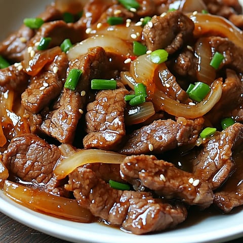Oyster Sauce Beef and Onion Stir-Fry