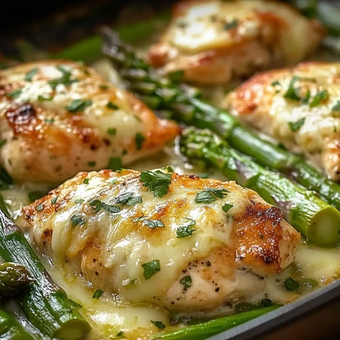 Caesar Chicken with Asparagus