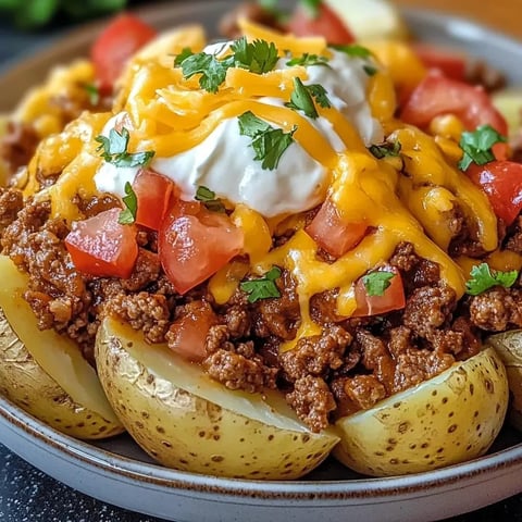 Taco Loaded Baked Potatoes