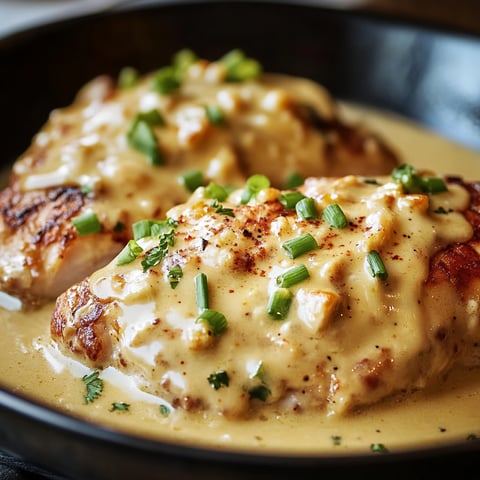 A delicious smothered chicken dish with jack cheese, served in a bowl.