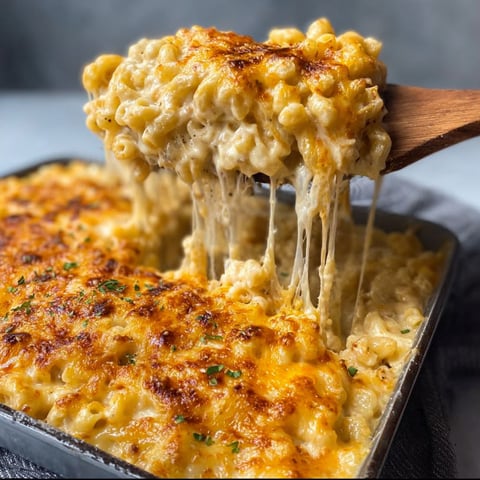 A close up of a delicious 5 Cheese Crack and Cheese dish.