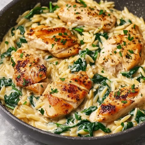 Boursin Orzo with Chicken