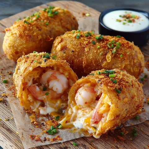 Shrimp Crab Nacho Corn Dogs are delicious and ready to be eaten.