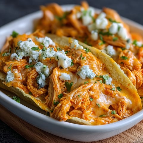 A plate of chicken with cheese and blue cheese on top, served in a bowl.