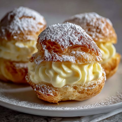 Two delicious pastry treats with white icing and powdered sugar, ready to be enjoyed.