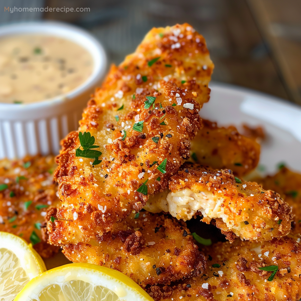 Lemon Garlic Parmesan Chicken Tenders