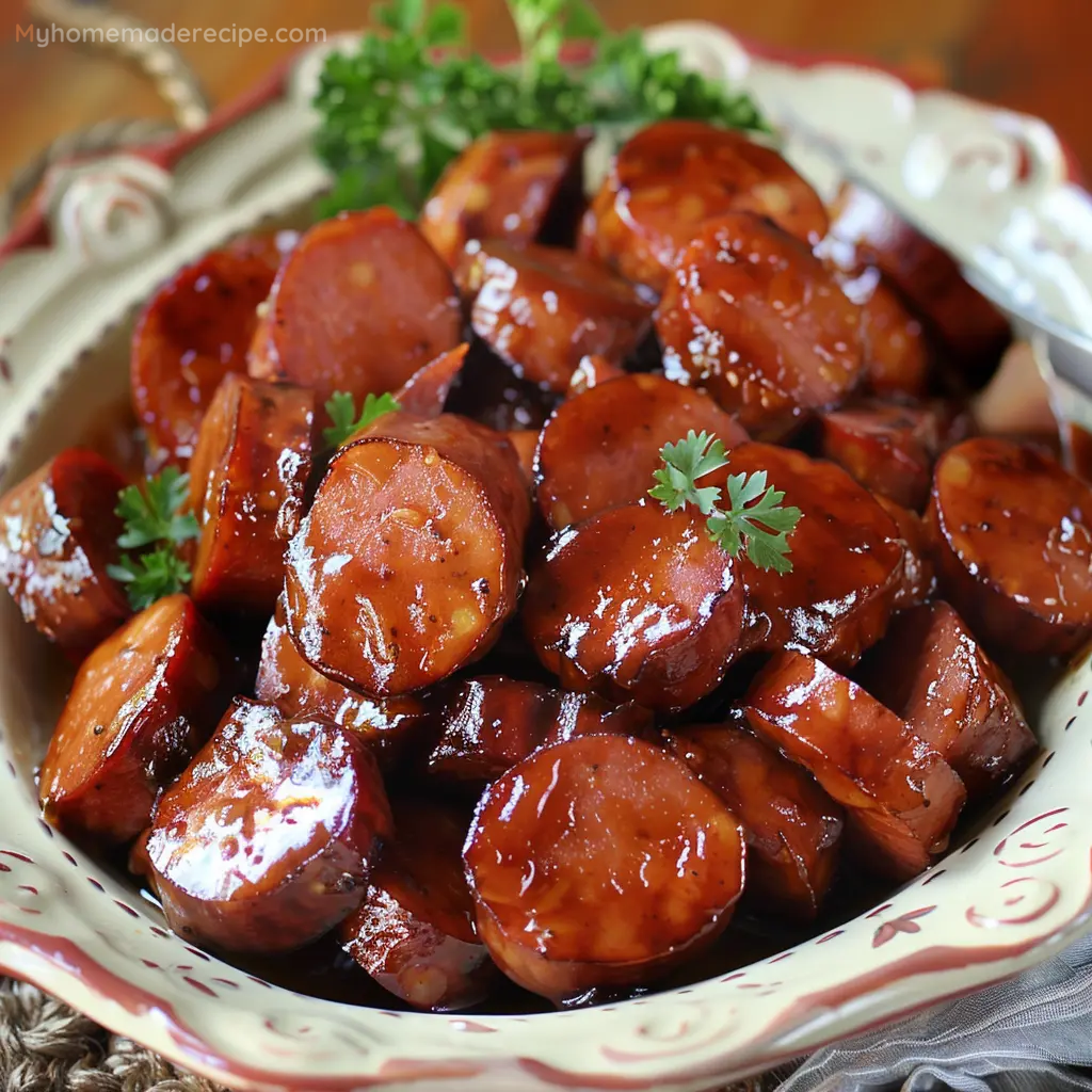 Slow Cooker Candied Kielbasa