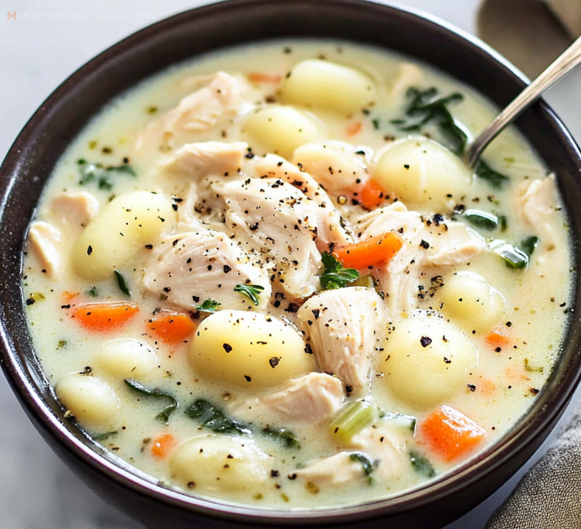 Easy Homemade Olive Garden Chicken Gnocchi Soup