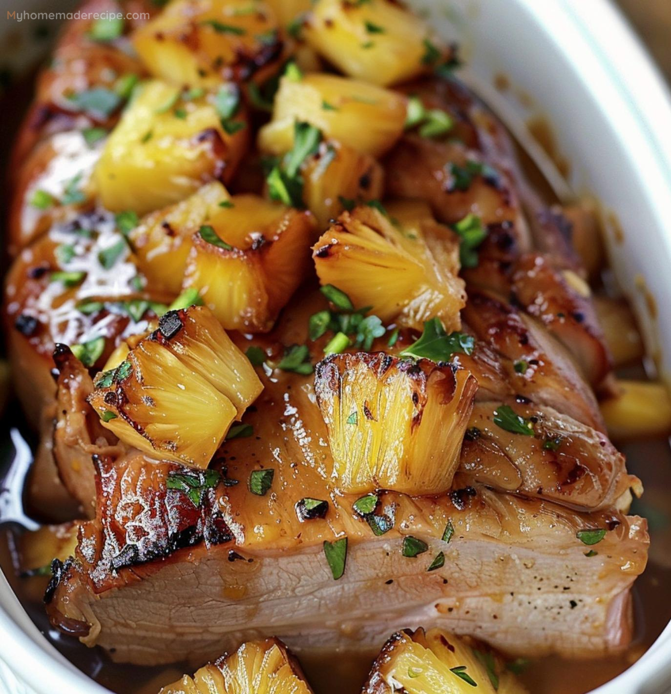 Slow Cooker Pineapple Pork Loin