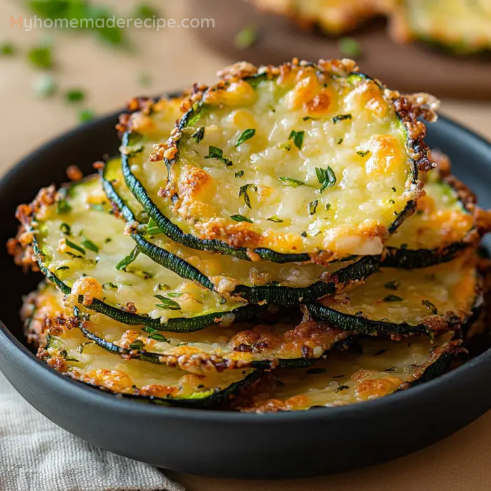 Zucchini Cheese Crisps