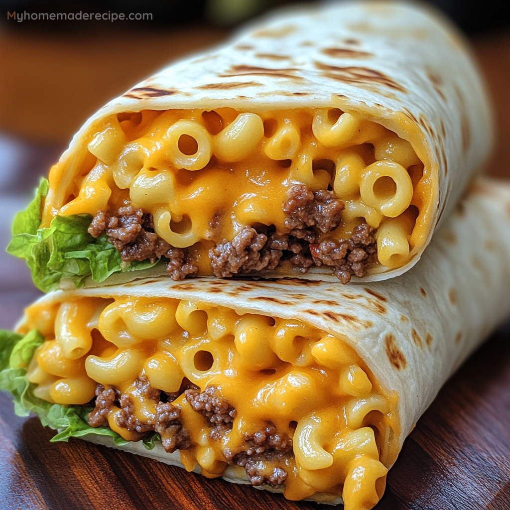 Mac 'n' Cheese Burger Wrap