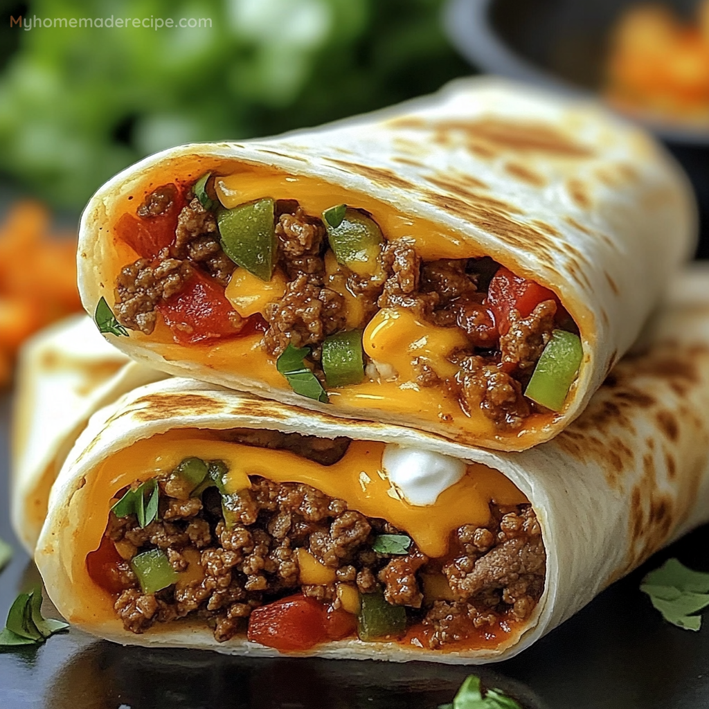 Nacho Cheese Beef Wrap