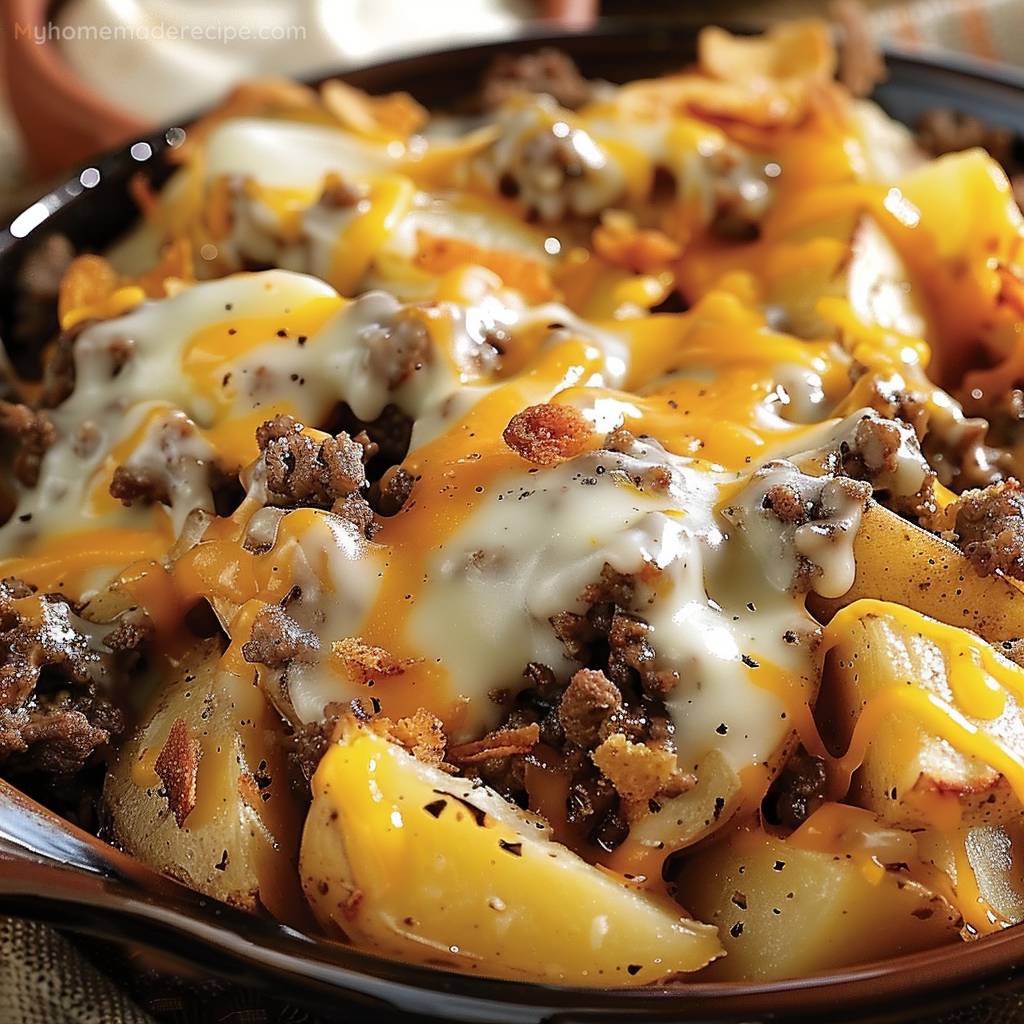 Rustic Campfire Beef and Potato Casserole