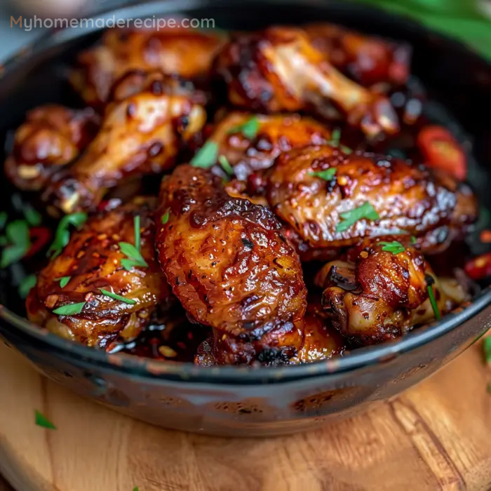 Honey Garlic Jerk Chicken Wings