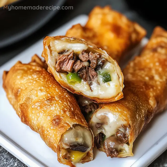 Philly Cheesesteak Egg Rolls