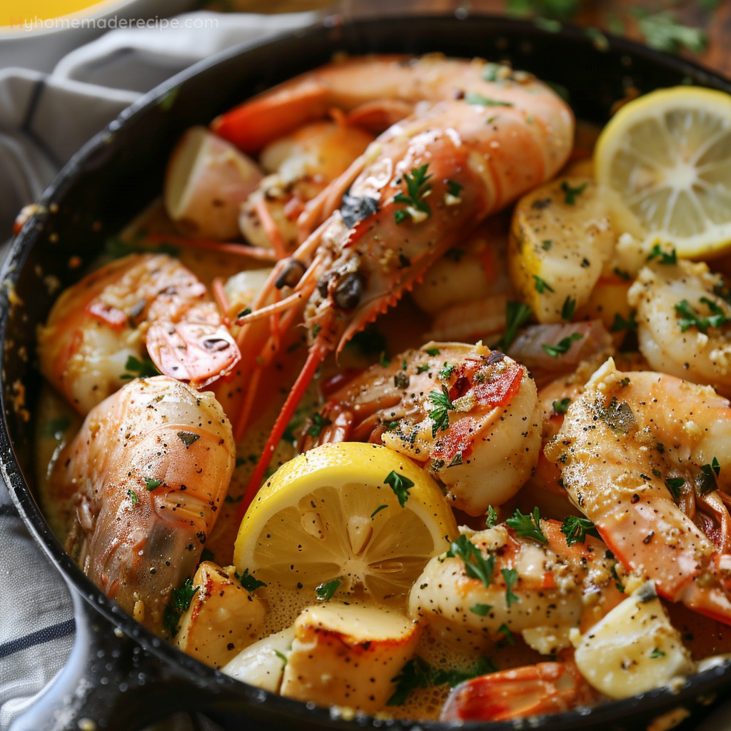 Garlicky Seafood Boil Sauce with Butter