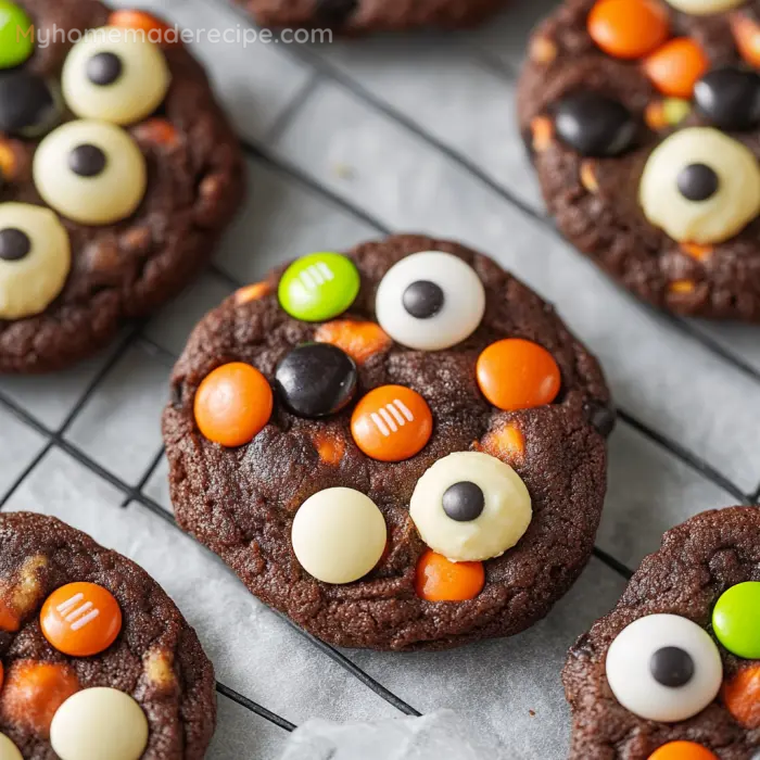 Double Chocolate Halloween Cookies