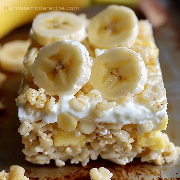 Banana Pudding Rice Krispie Treats