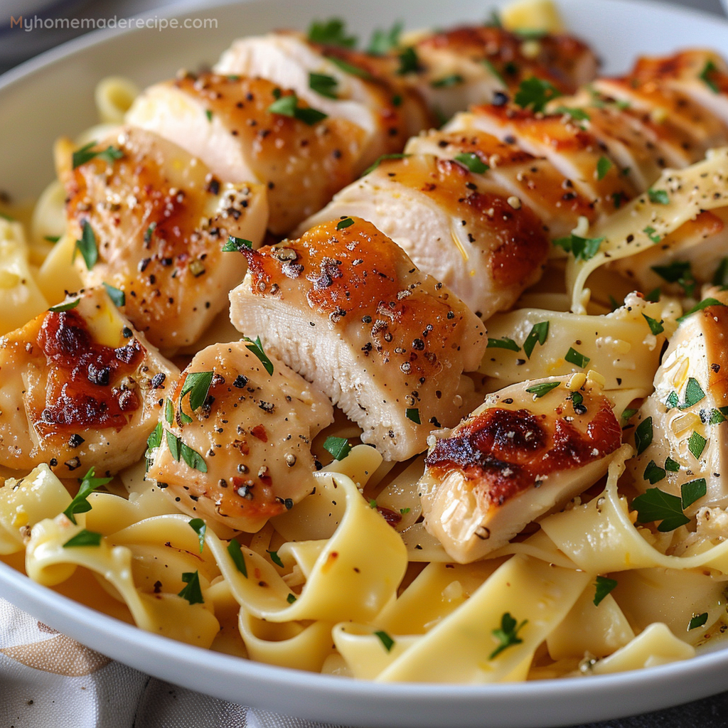 Chicken with Buttered Noodles