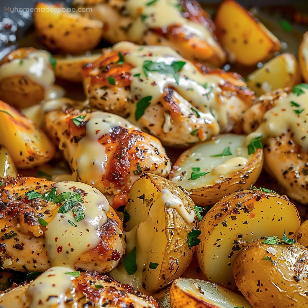 Garlic Parmesan Chicken and Potatoes