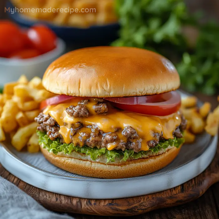 Slow-Cooked Crockpot Cheeseburgers