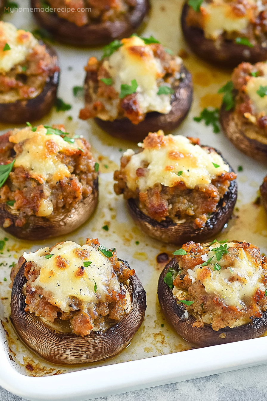 Sausage Stuffed Mushrooms