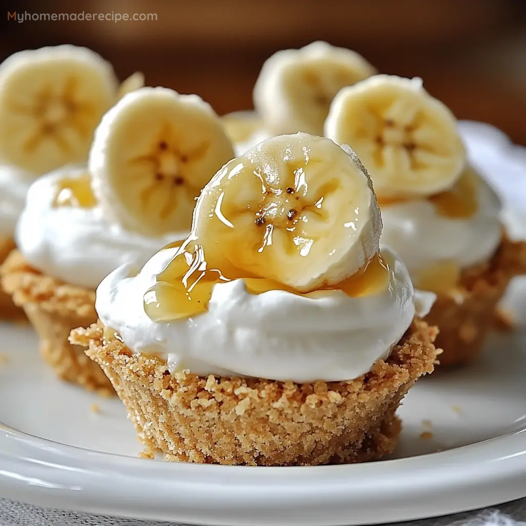 No-Bake Mini Banana Cream Pies