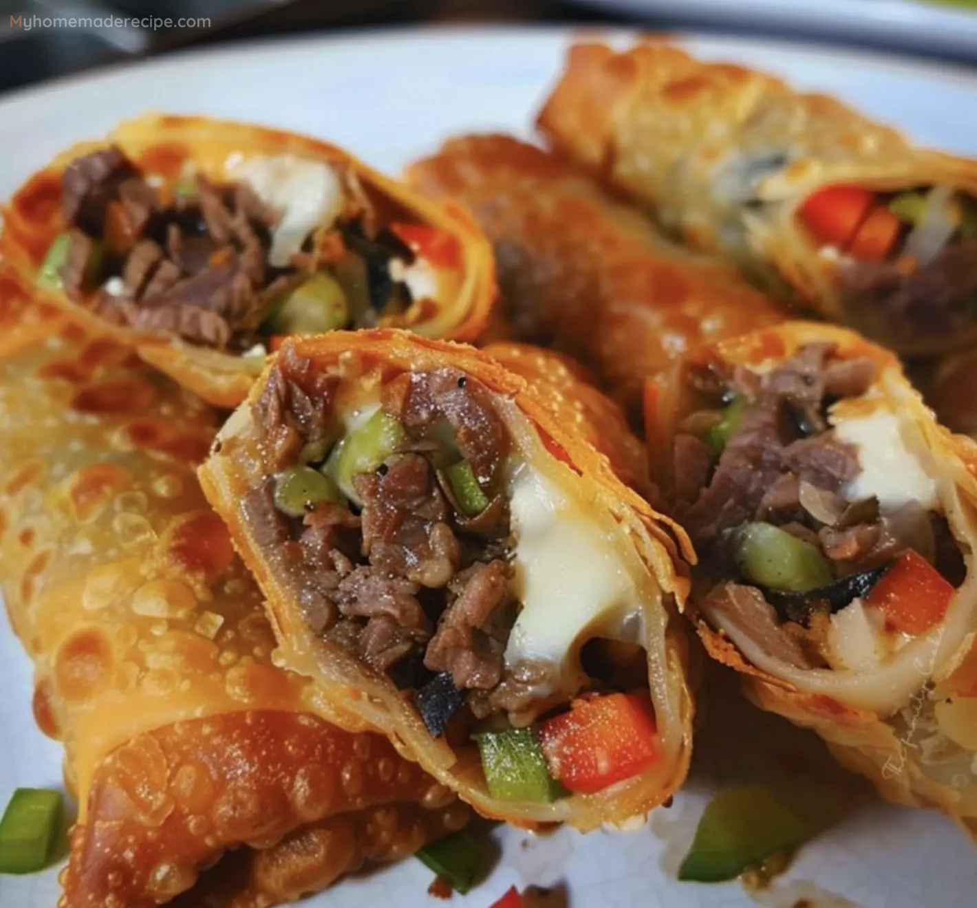 Philly Cheese Steak Egg Rolls