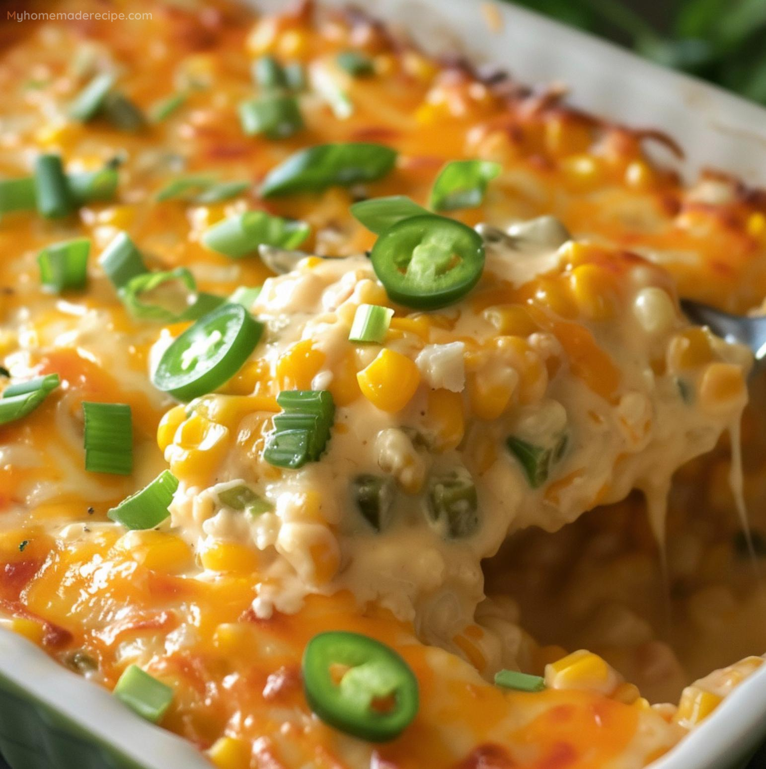 Cheesy Fiesta Corn Casserole