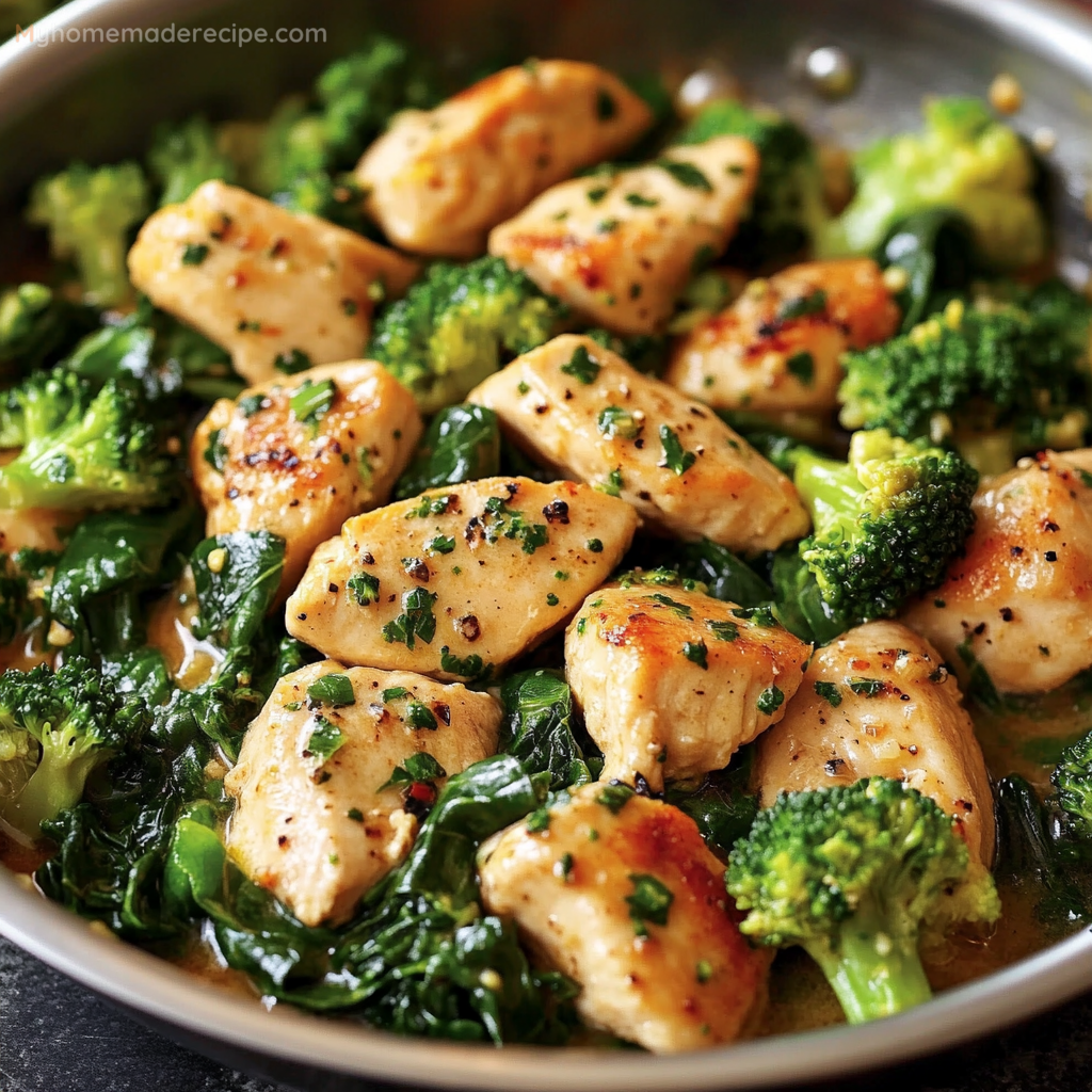 Ultimate Garlic Chicken with Broccoli and Spinach