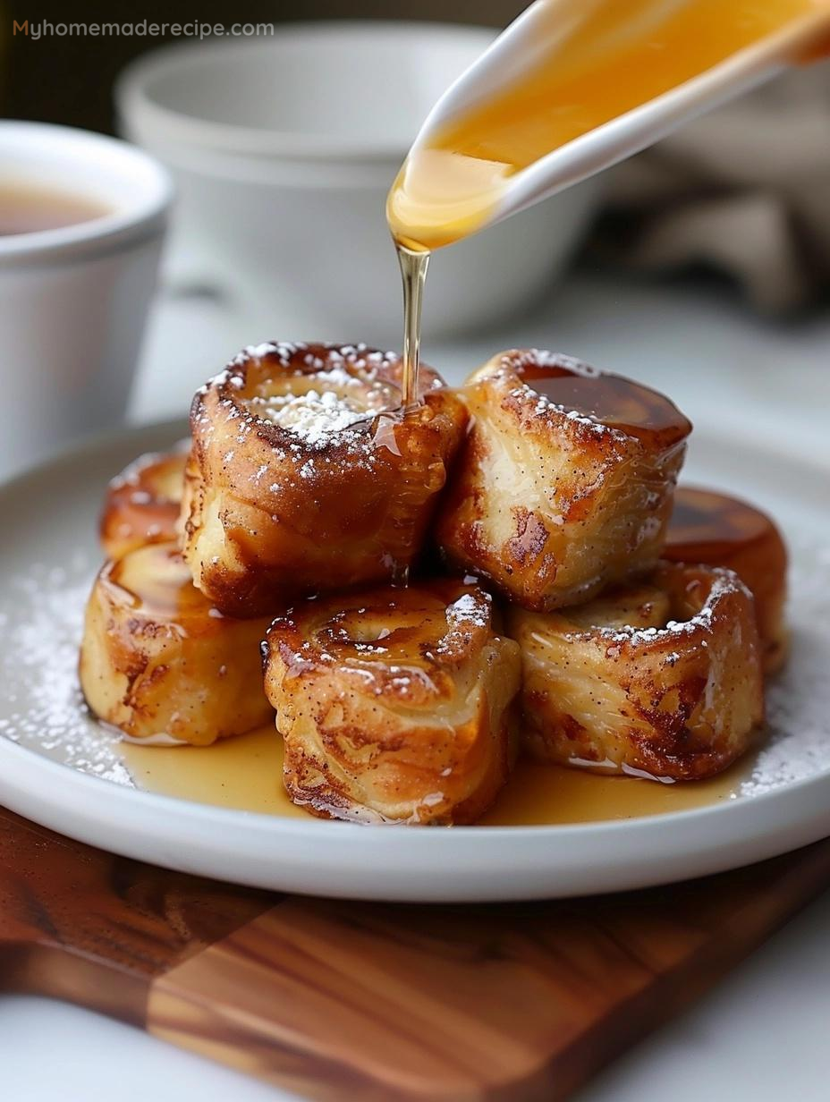 Cinnamon Roll French Toast Bites