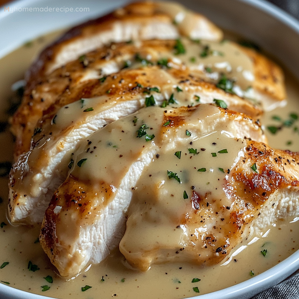 Slow Cooker Chicken Breasts with Gravy