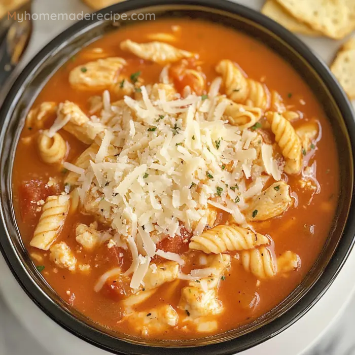 Crock Pot Chicken Parmesan Soup