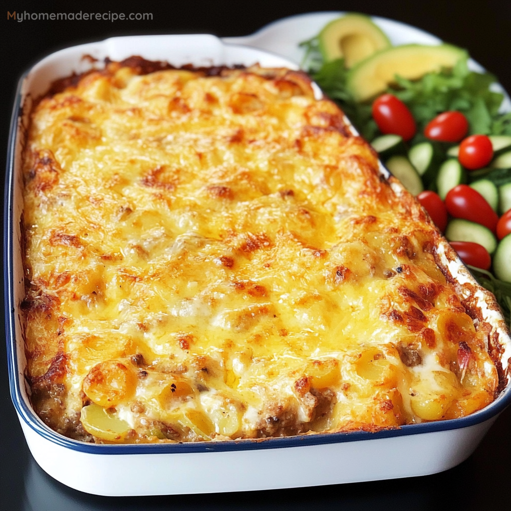 Casserole and Salad