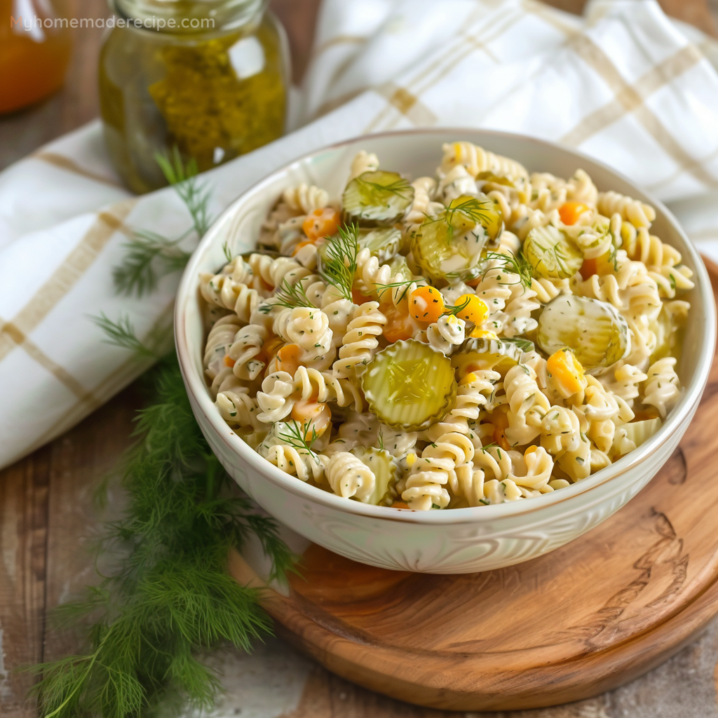 Dill Pickle Pasta Salad