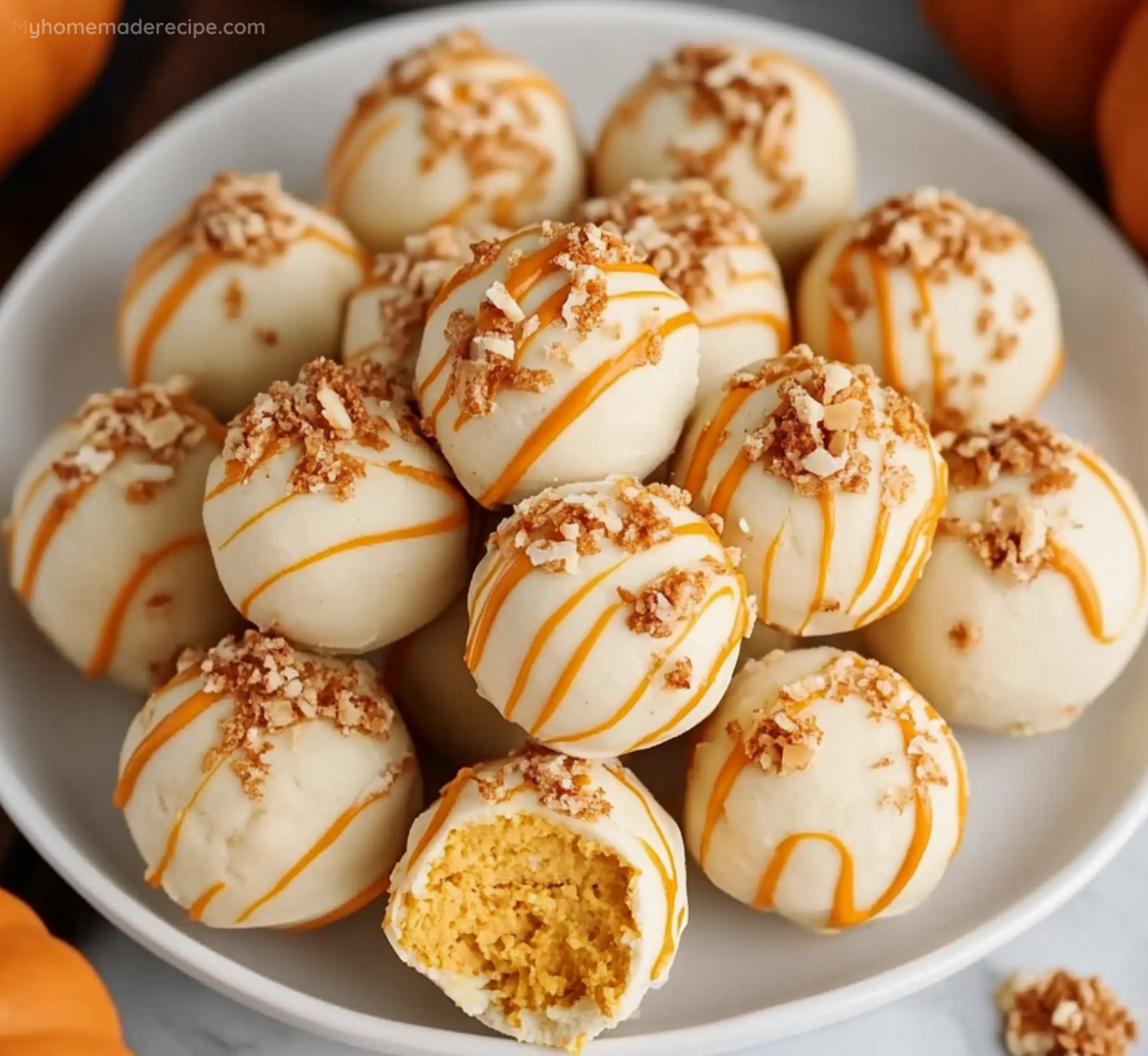 No Bake Pumpkin Cheesecake Balls