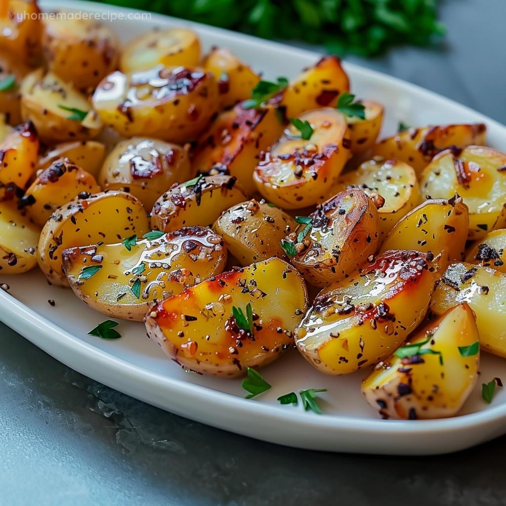 Baked Garlic Butter Potatoes